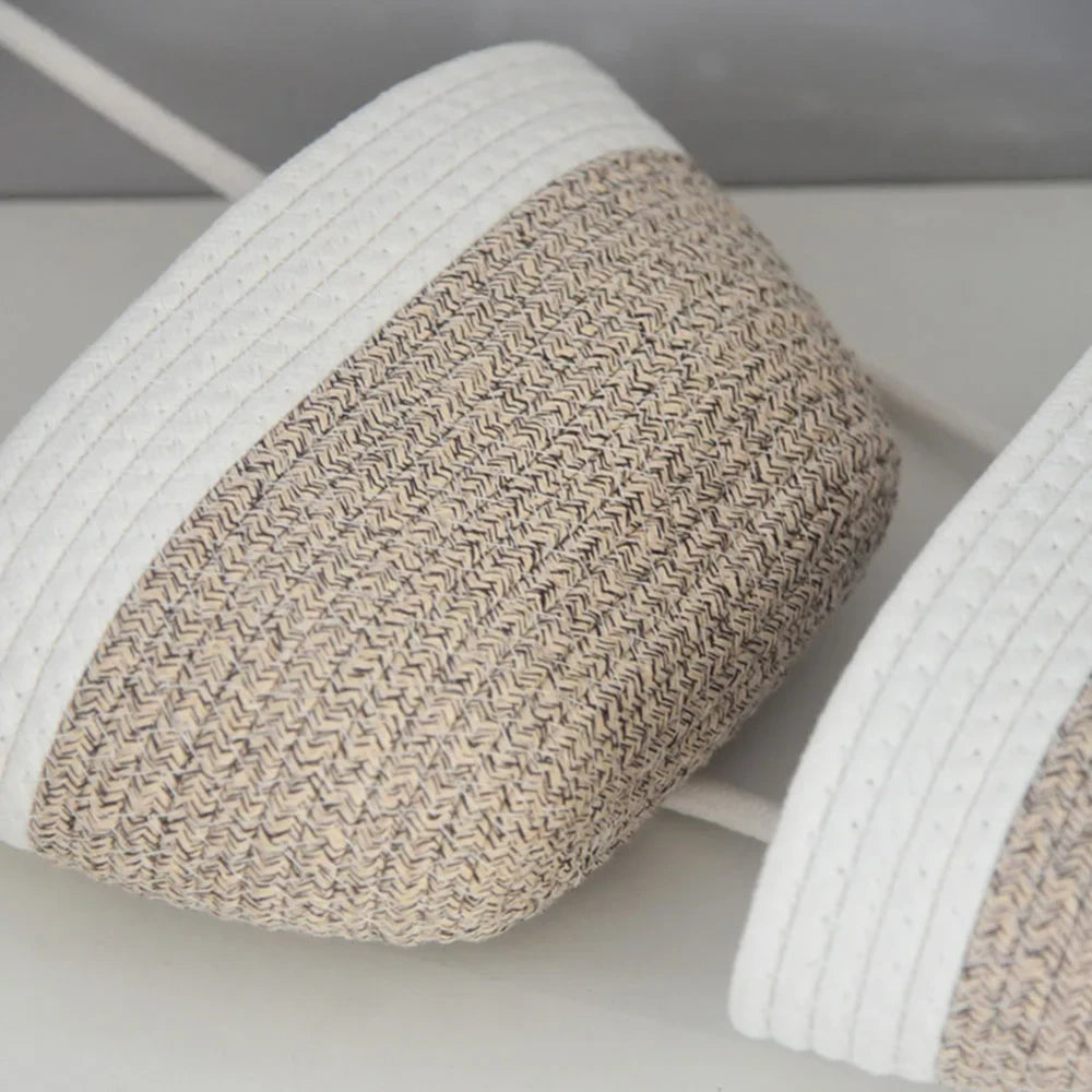 3-Tier Cotton Wall Basket
