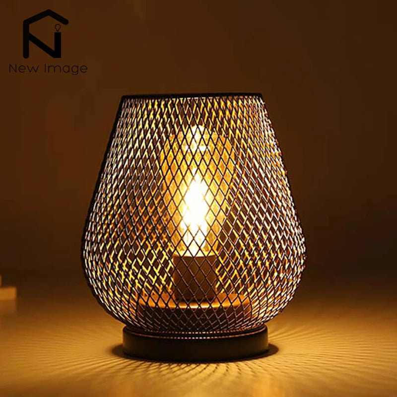 Nordic Metal Hollow Cage Lantern