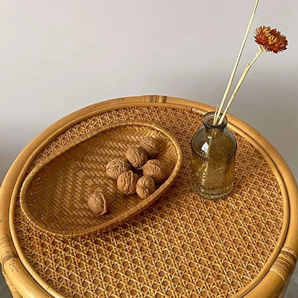 Oval Rattan Display Basket