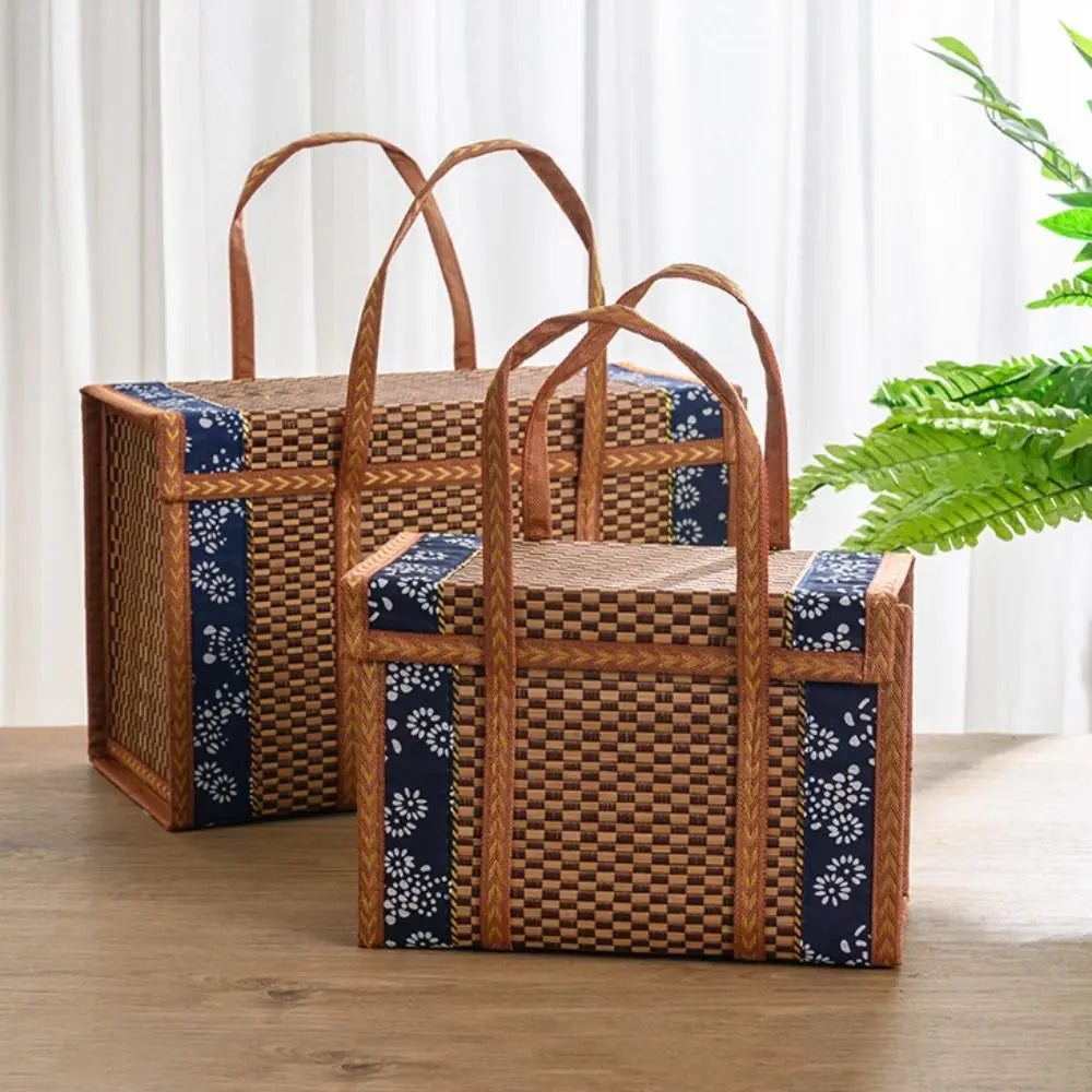 Woven Bamboo Folding Basket
