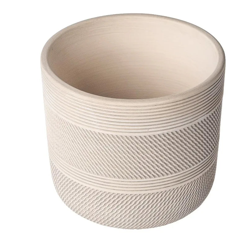 Modern Round White Plant Pot