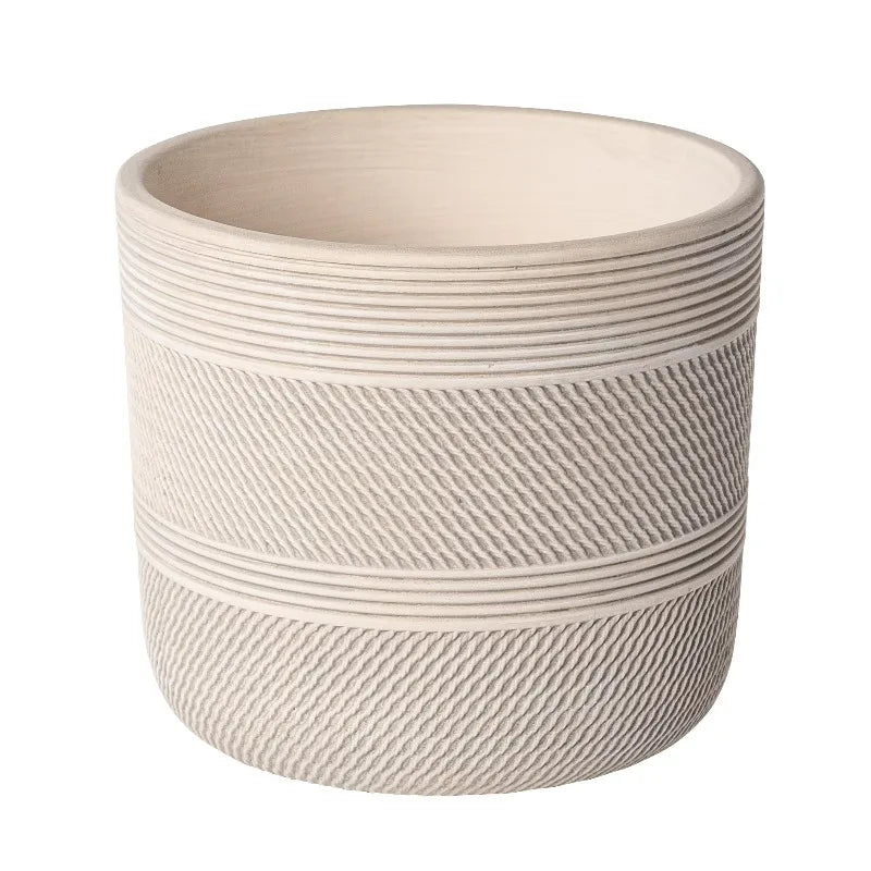 Modern Round White Plant Pot