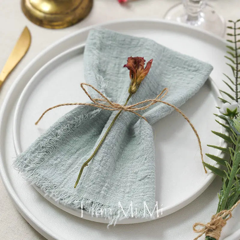 Rustic Cotton Napkin Set of 10