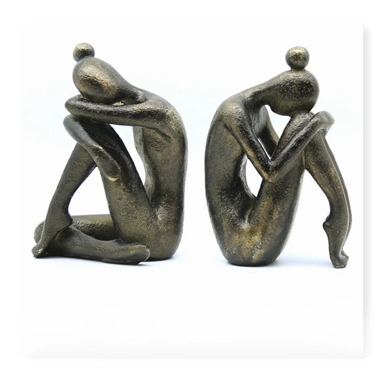 Thinking Statue Bookend