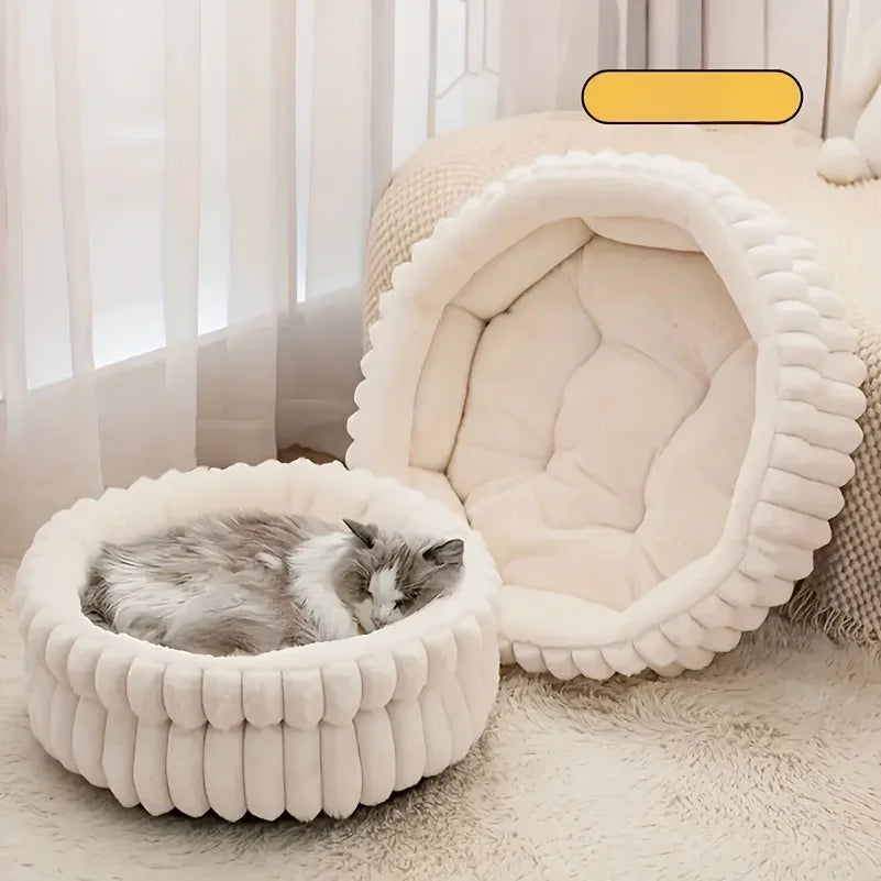 Cozy Donut Plush Pet Nest