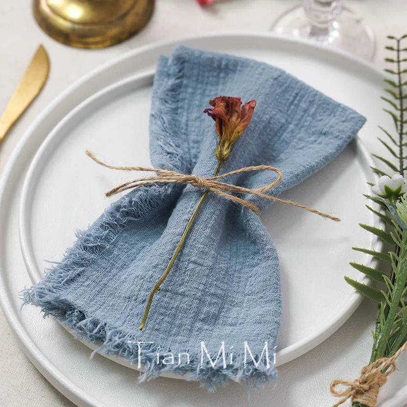 Rustic Cotton Napkin Set of 10