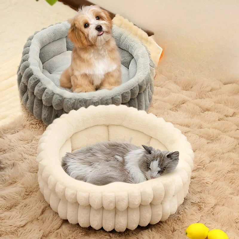 Cozy Donut Plush Pet Nest
