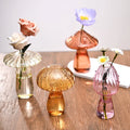 Mushroom Glass Bloom Desktop Vase
