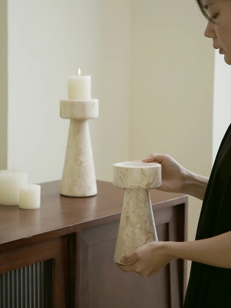 Marble Glow Candle Holder