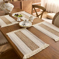 Farmhouse Woven Tassel Dining Placemats
