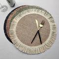 Rustic Round Braided Jute Placemats EACH