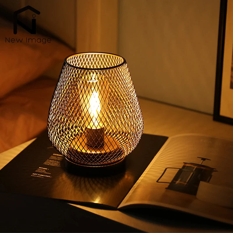 Nordic Metal Hollow Cage Lantern