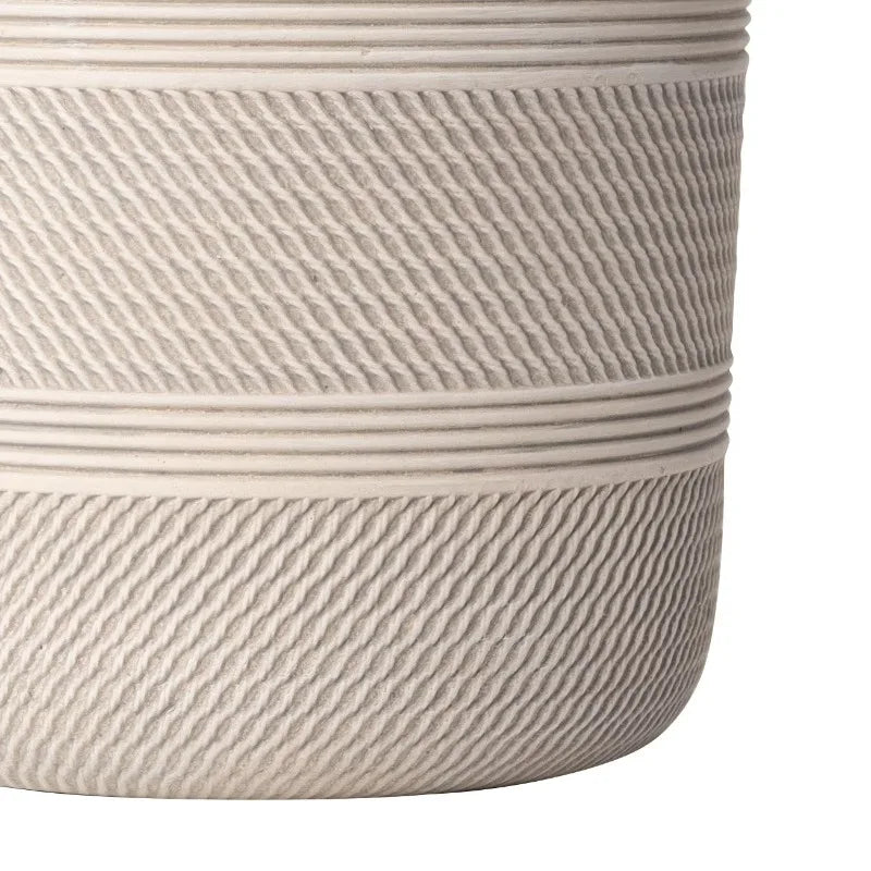 Modern Round White Plant Pot