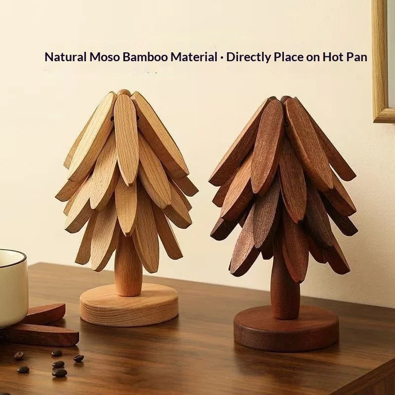 Solid Wood Heatproof Table Pad Trivet