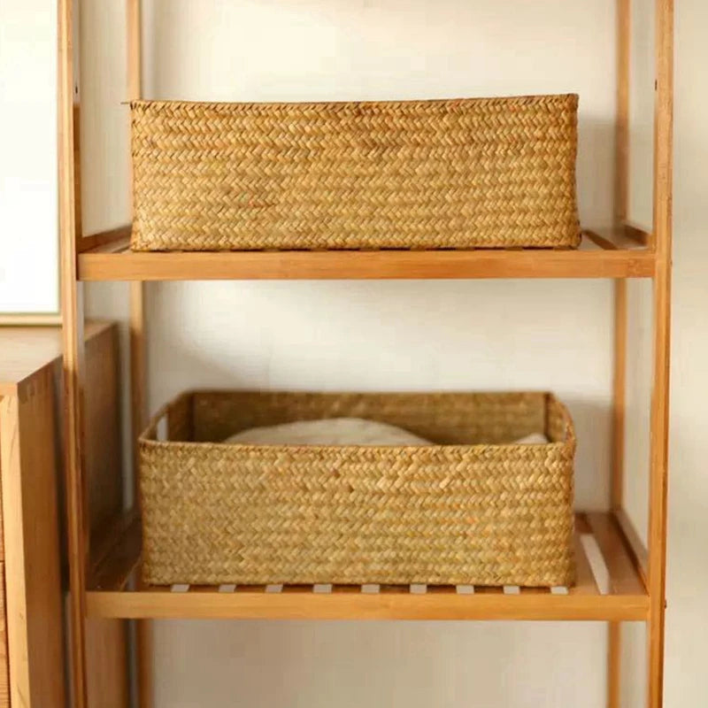 Rustic Seagrass Storage Basket