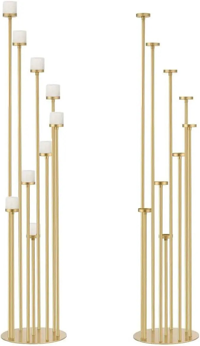 Regal Gold Floor Candelabra Set