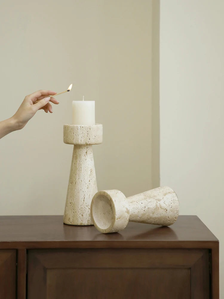 Marble Glow Candle Holder