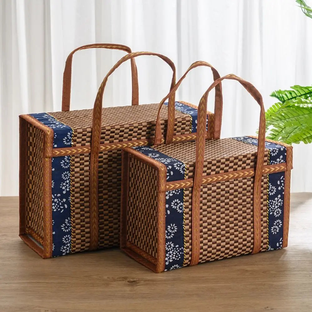 Woven Bamboo Folding Basket