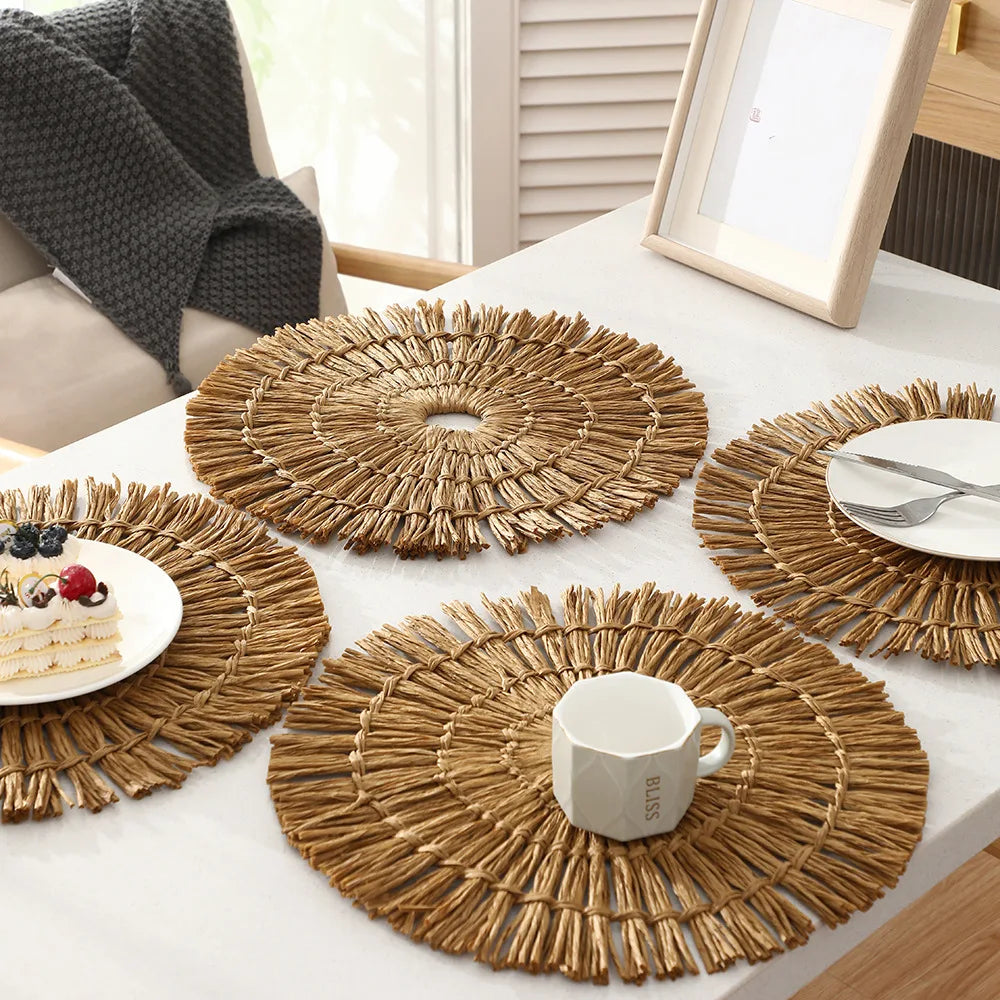 Rustic Handwoven Table Placemat Each
