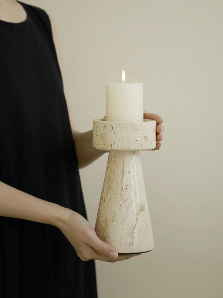 Marble Glow Candle Holder