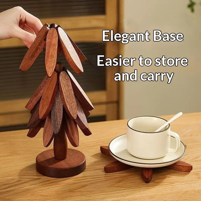 Solid Wood Heatproof Table Pad Trivet