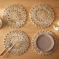 Boho Macrame Natural Table Placemats Set