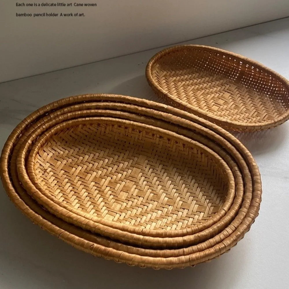 Oval Rattan Display Basket