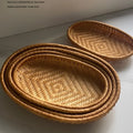 Oval Rattan Display Basket