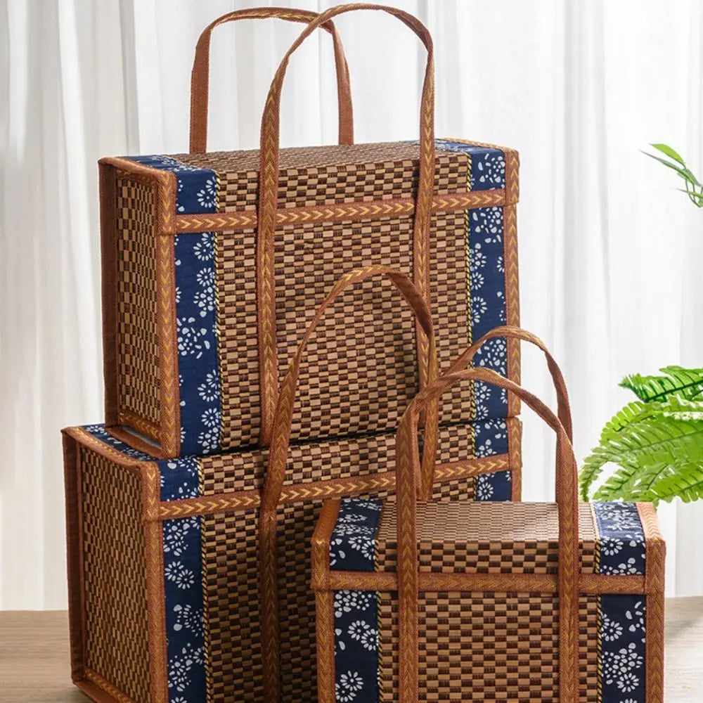Woven Bamboo Folding Basket