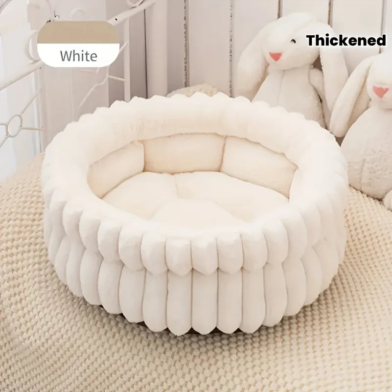 Cozy Donut Plush Pet Nest