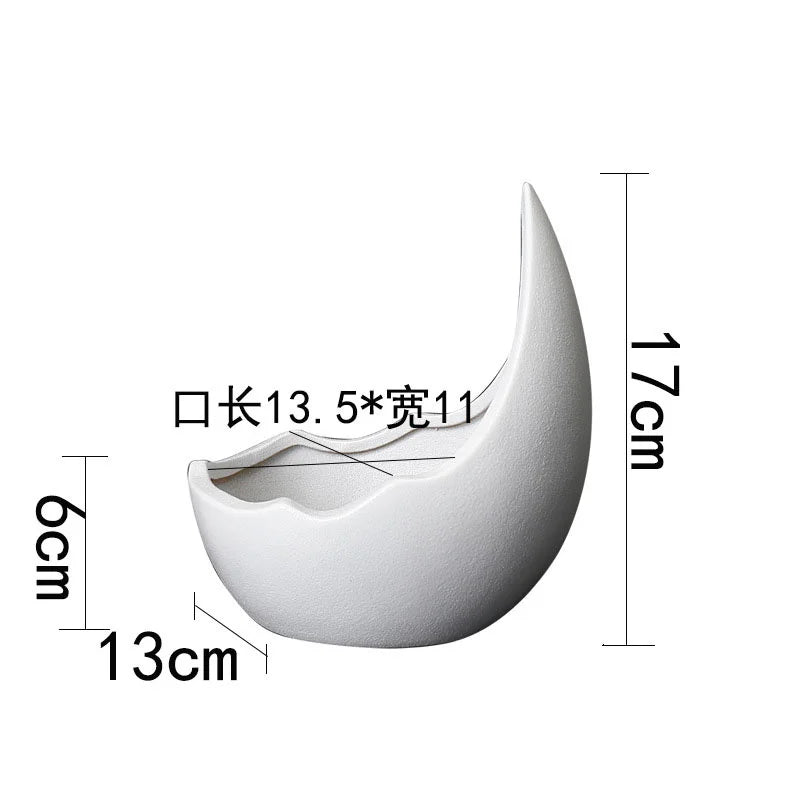 Rhino Horn Ceramic Desk Planter