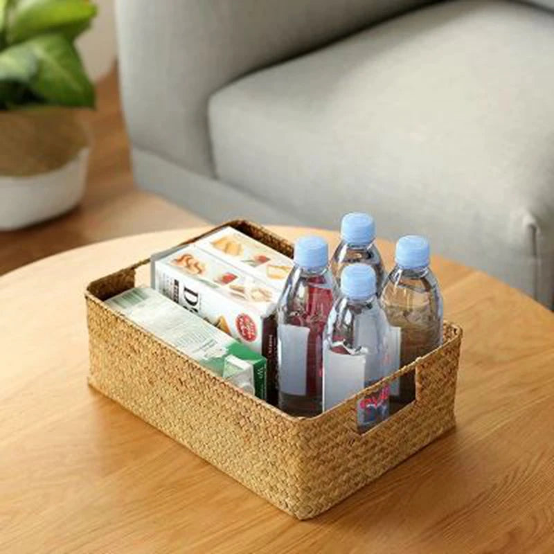 Rustic Seagrass Storage Basket