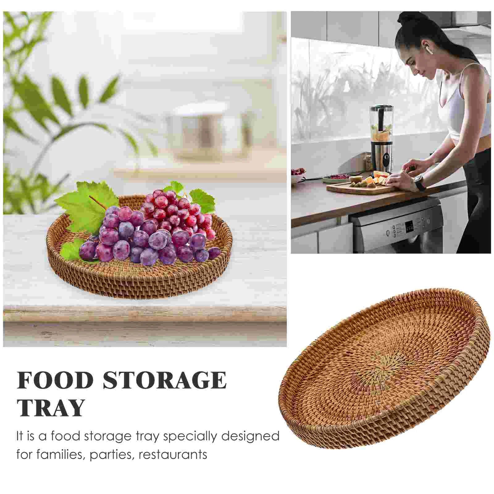 Rattan Modern Wicker Storage Tray