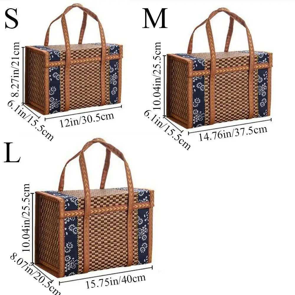 Woven Bamboo Folding Basket