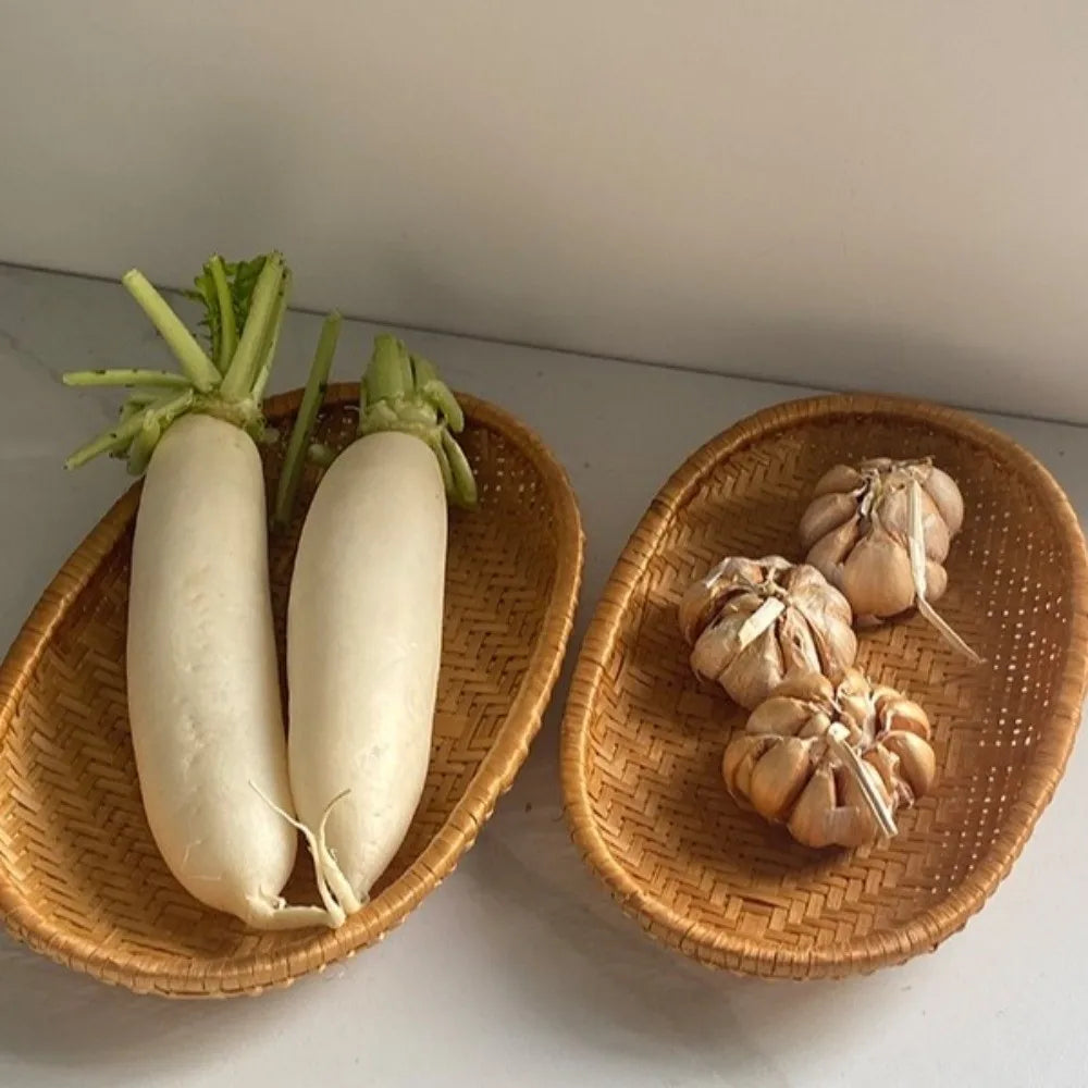 Oval Rattan Display Basket